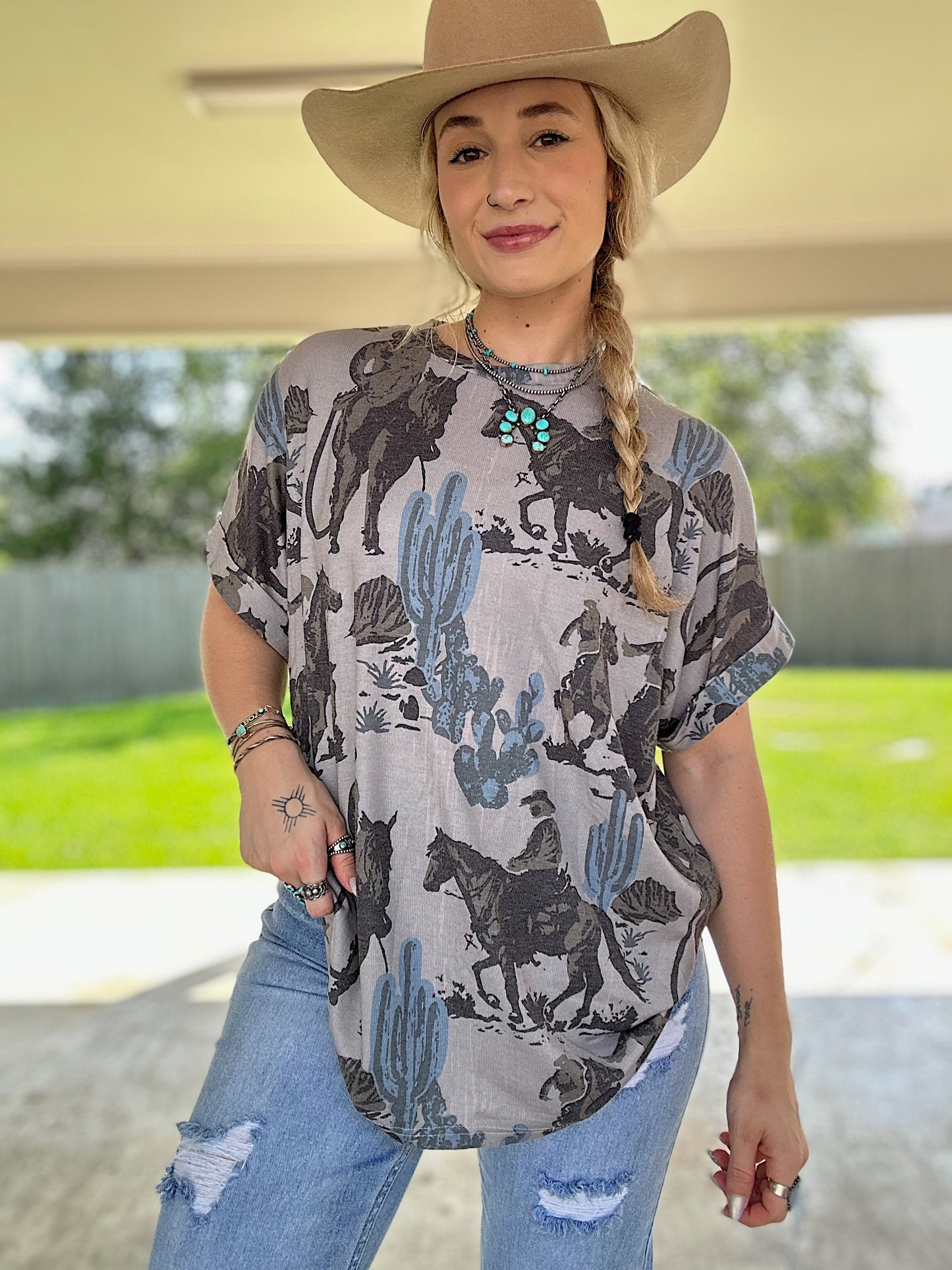 The Dusty Cactus Oversized Top