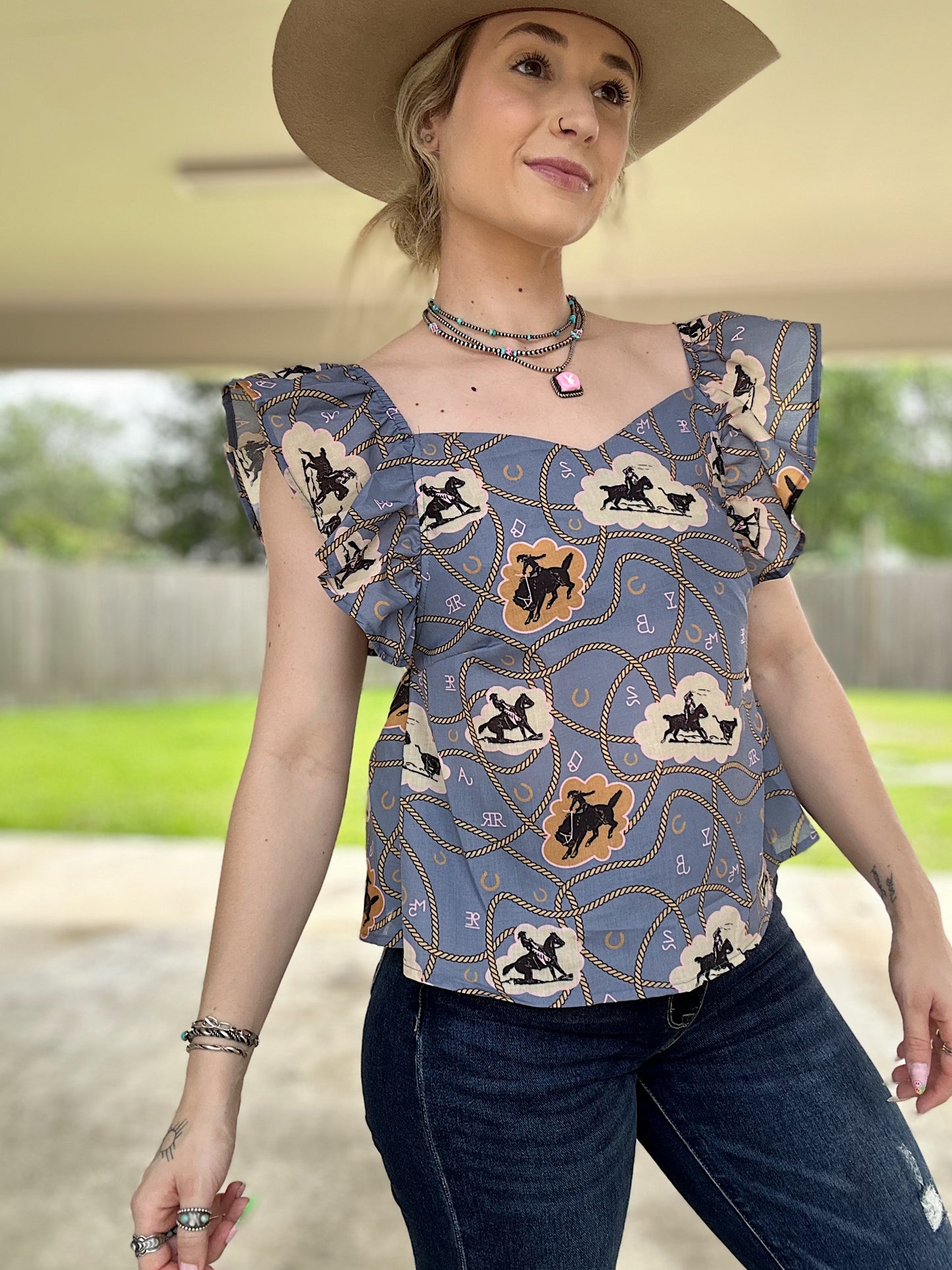 Lady Lasso Top