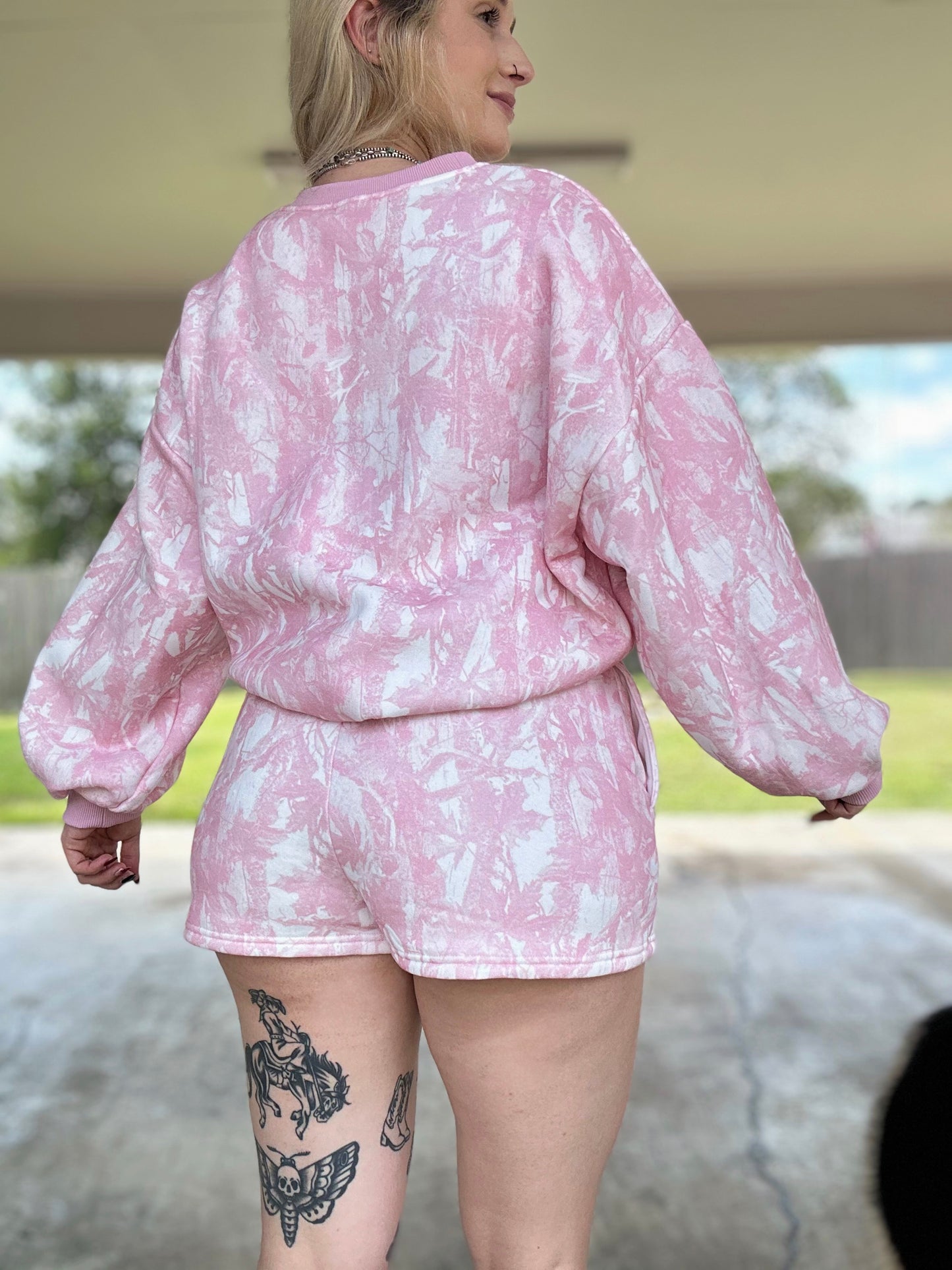 Pink Camo Matching Set