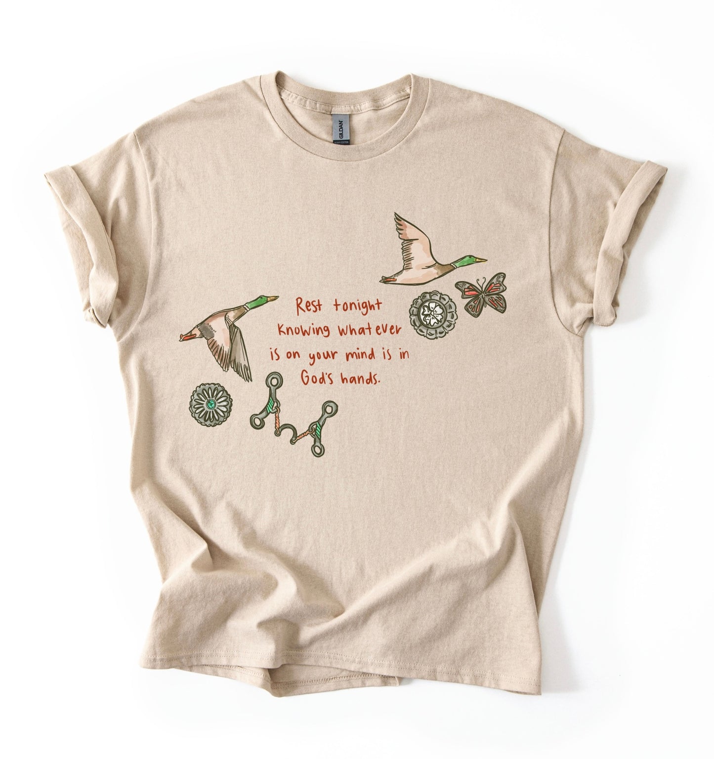In God’s Hands TEE or CREWNECK