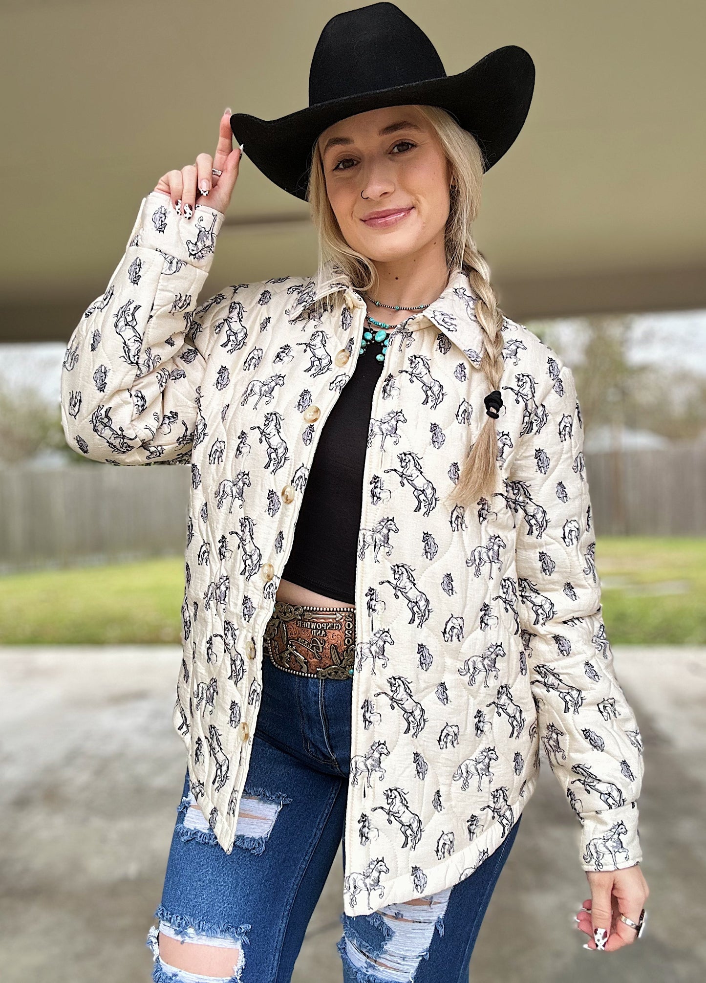 Quilted Pony Jacket