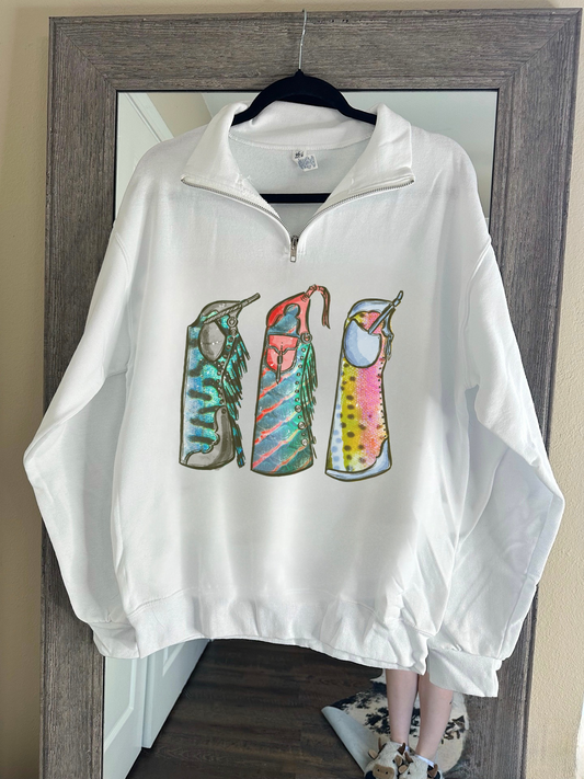 Fishie Print Chaps Quarter Zip