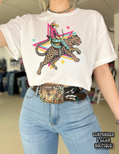 Load image into Gallery viewer, Retro Cowboy Jaguar Tee or Crewneck
