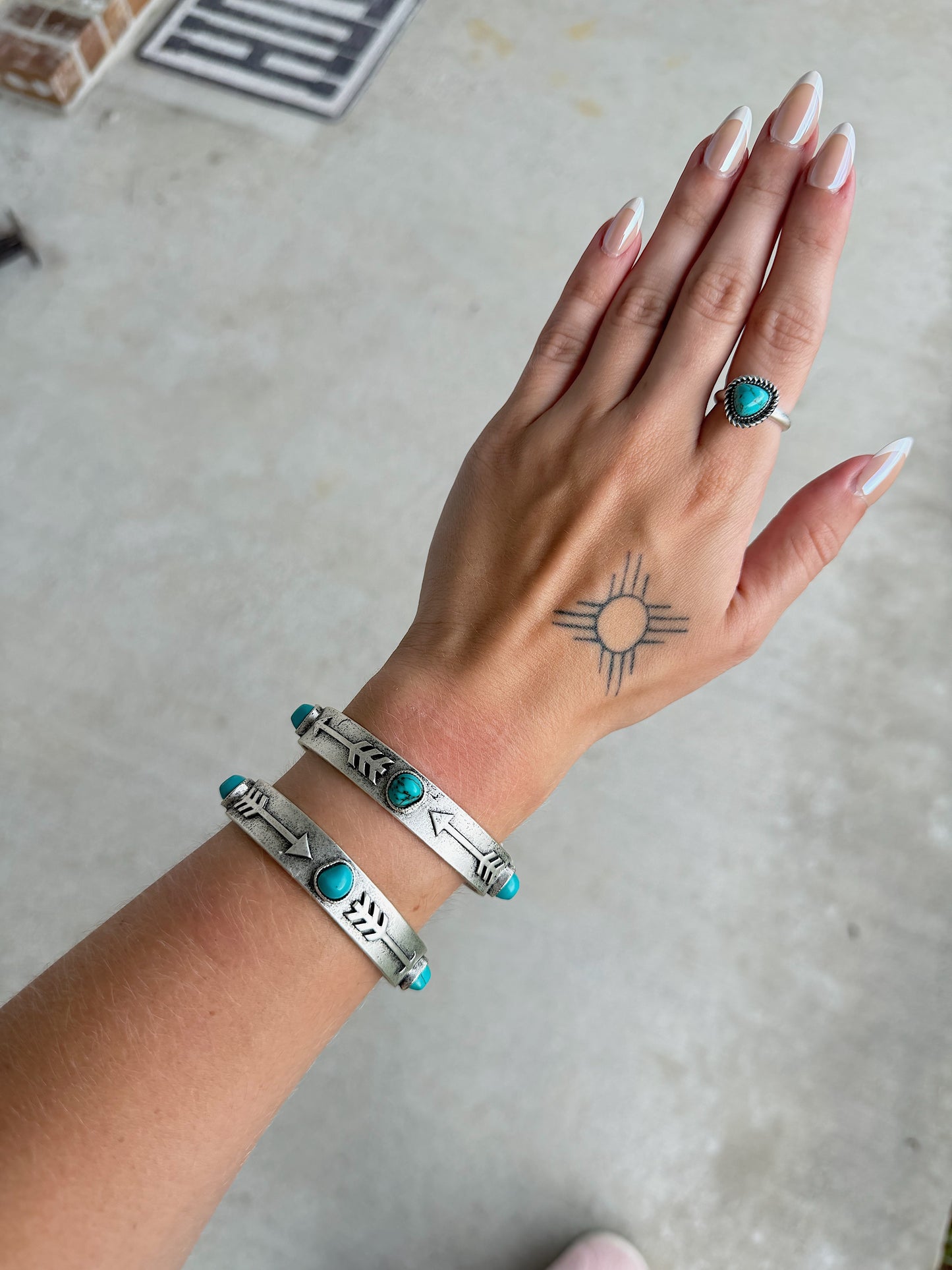 Turquoise Arrow Cuff