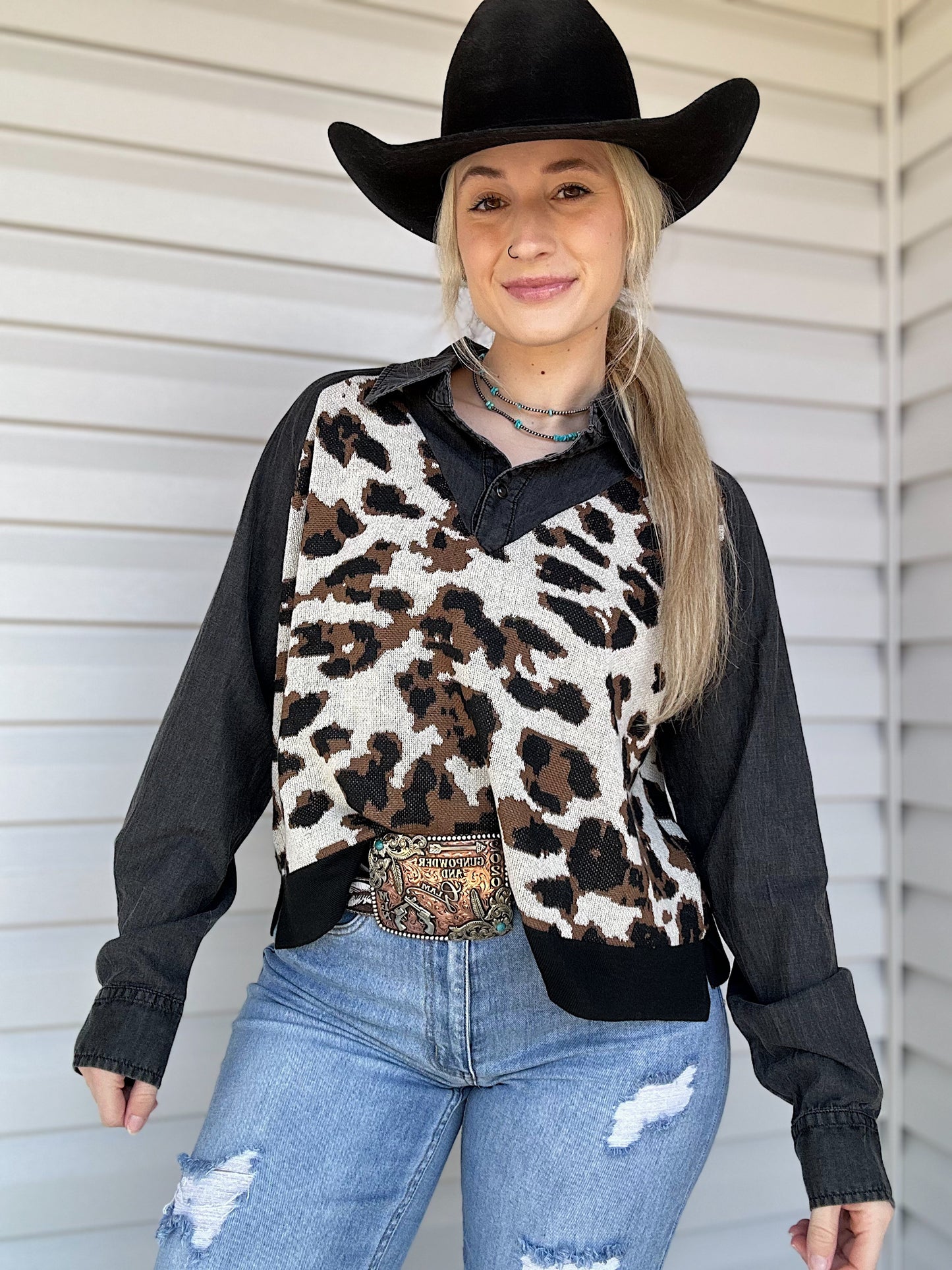 The Doubleshift Top (Leopard)