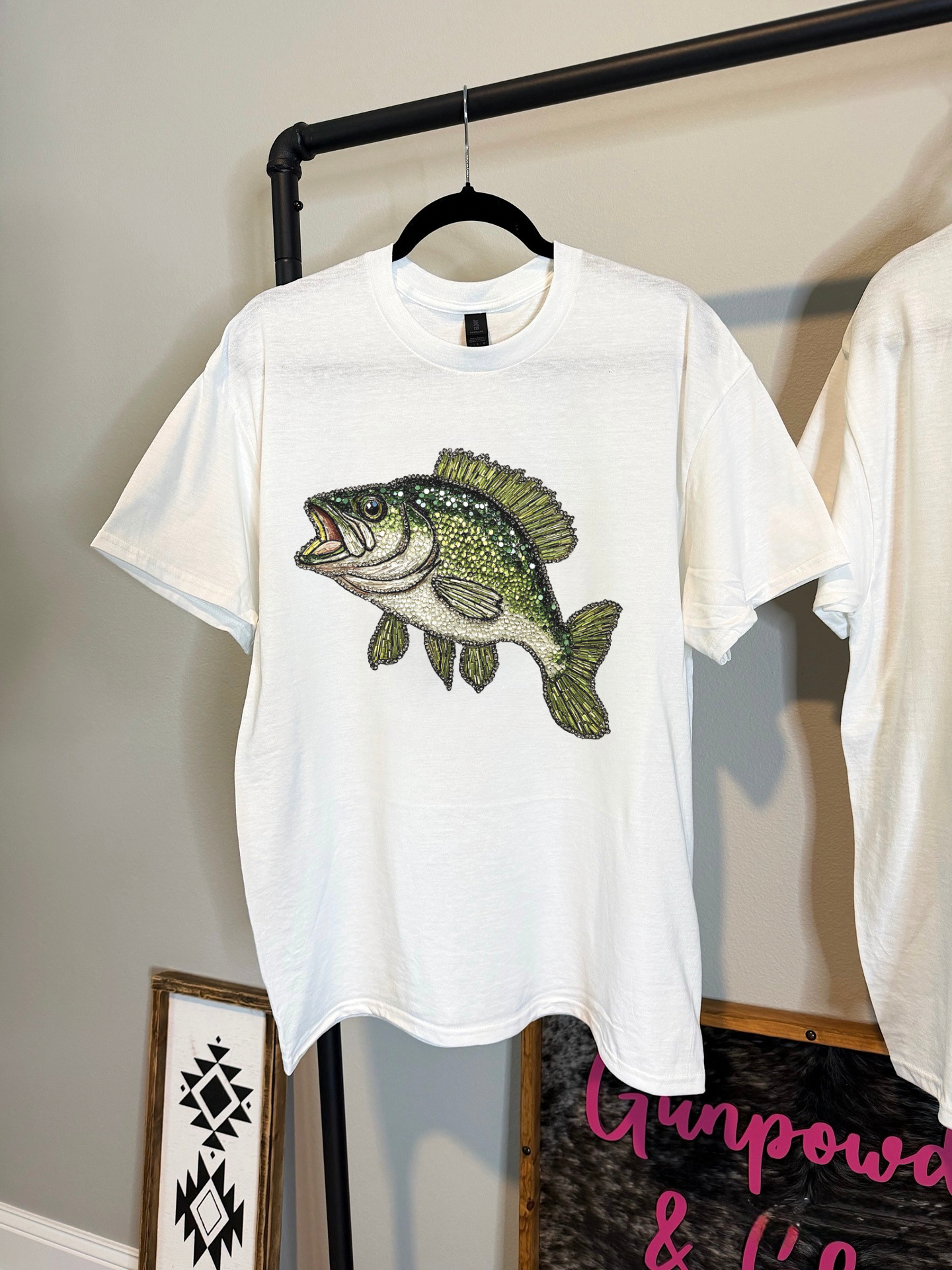 Rhinestone Bass TEE or CREWNECK