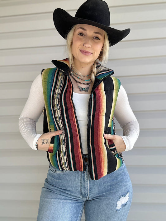 The Serape Puffer Vest