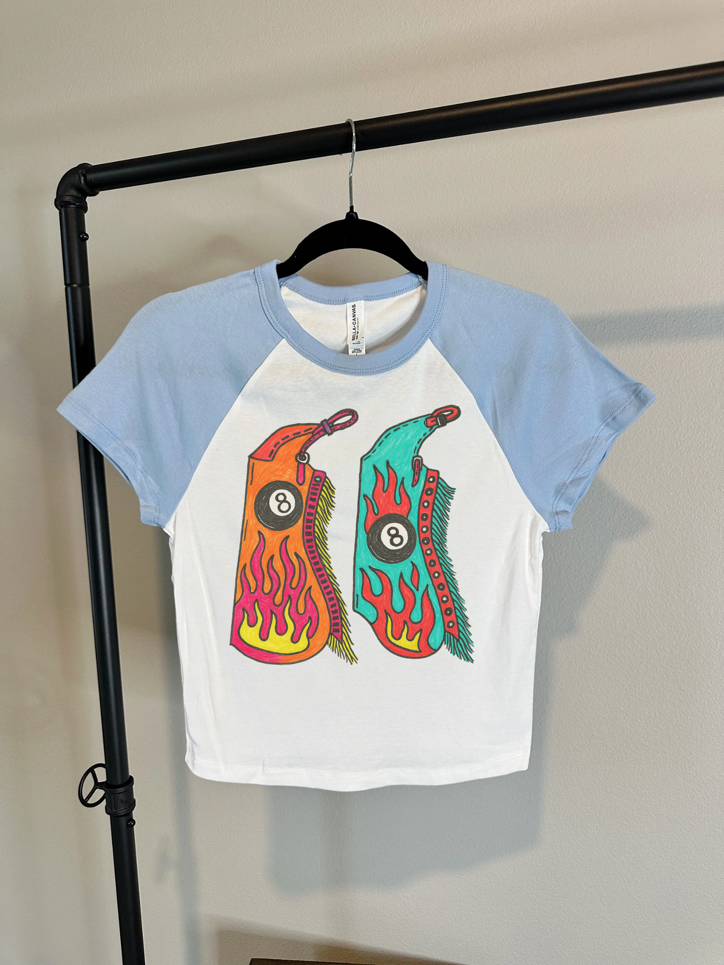 8 Ball Chaps Baby Tee