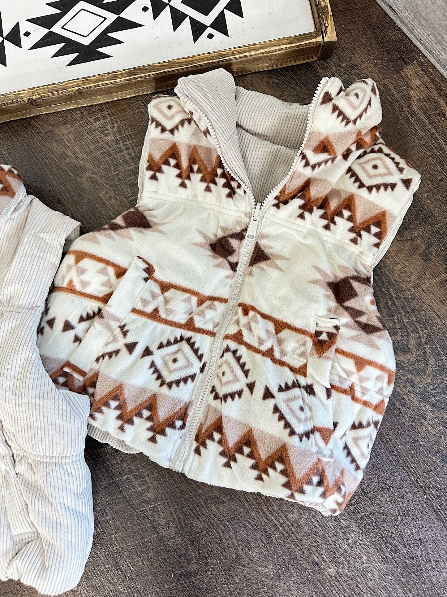 Reversible Aztec Vest