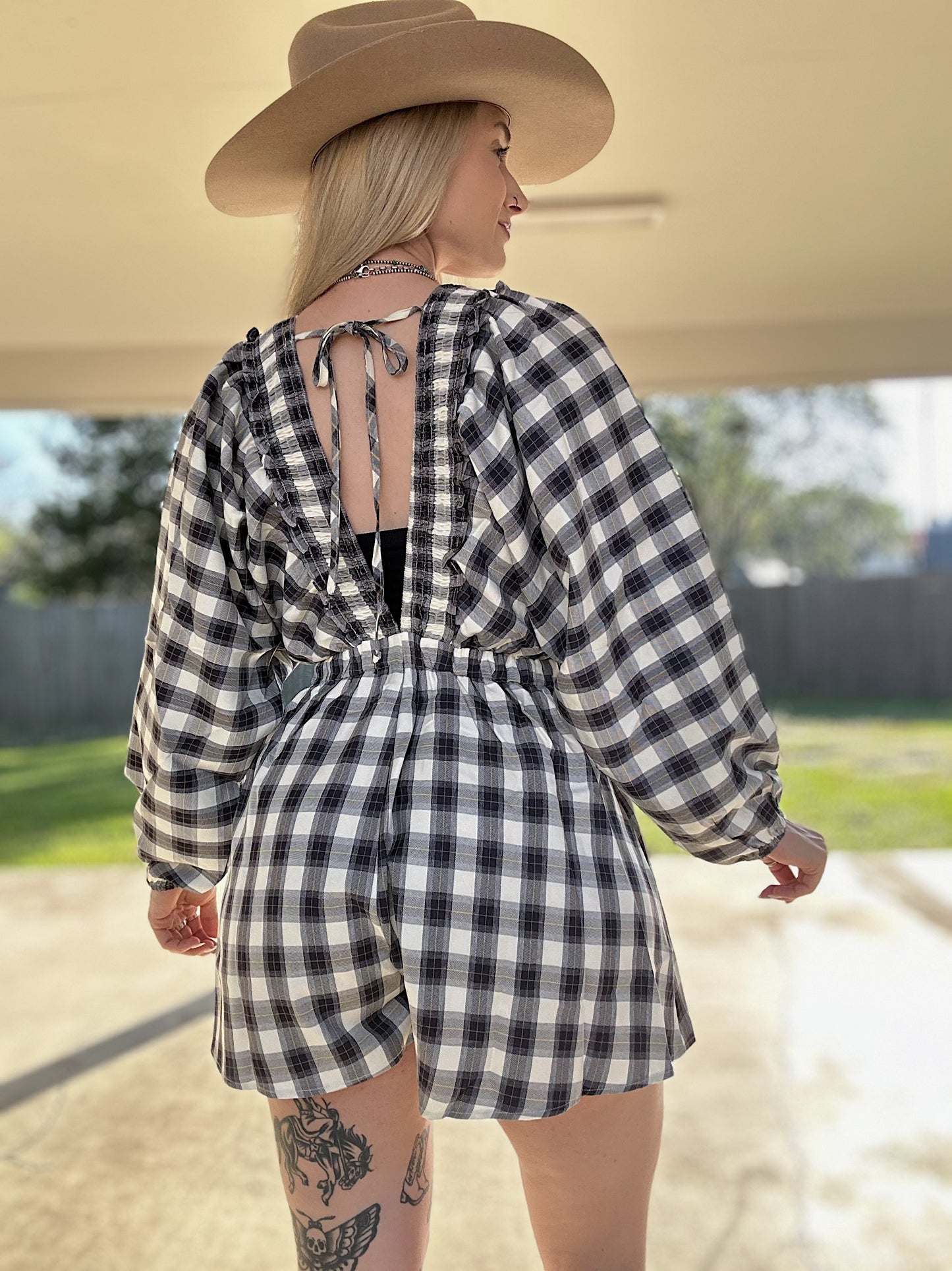 The Plaid Romper