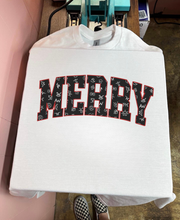 Load image into Gallery viewer, Cattle Brand Merry Tee or Crewneck
