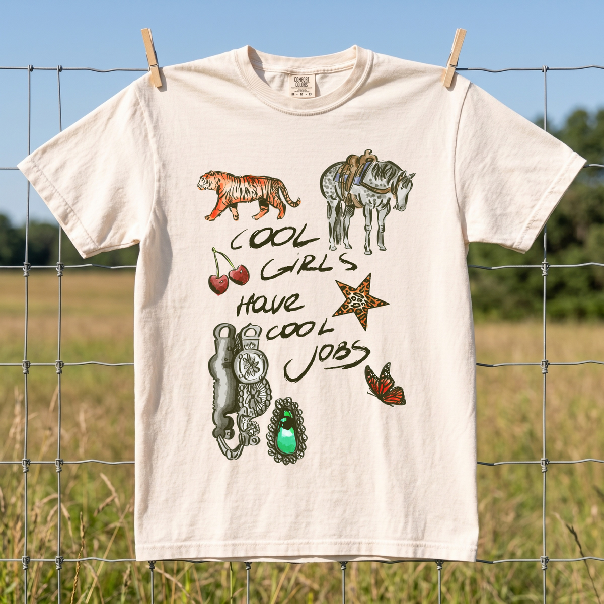 Cool Girls, Cool Jobs COMFORT COLORS TEE