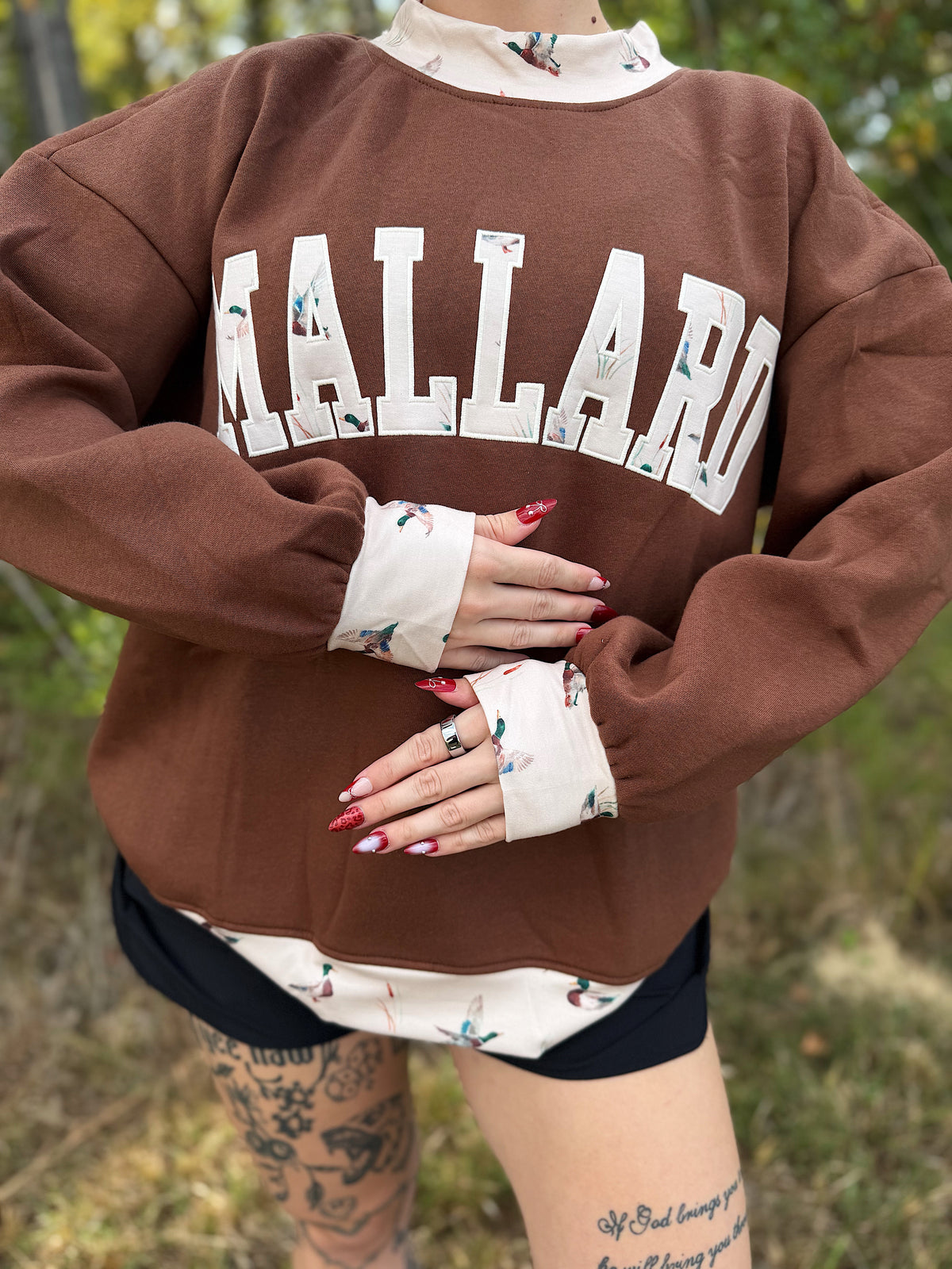 Mallard Mock Neck Sweatshirt