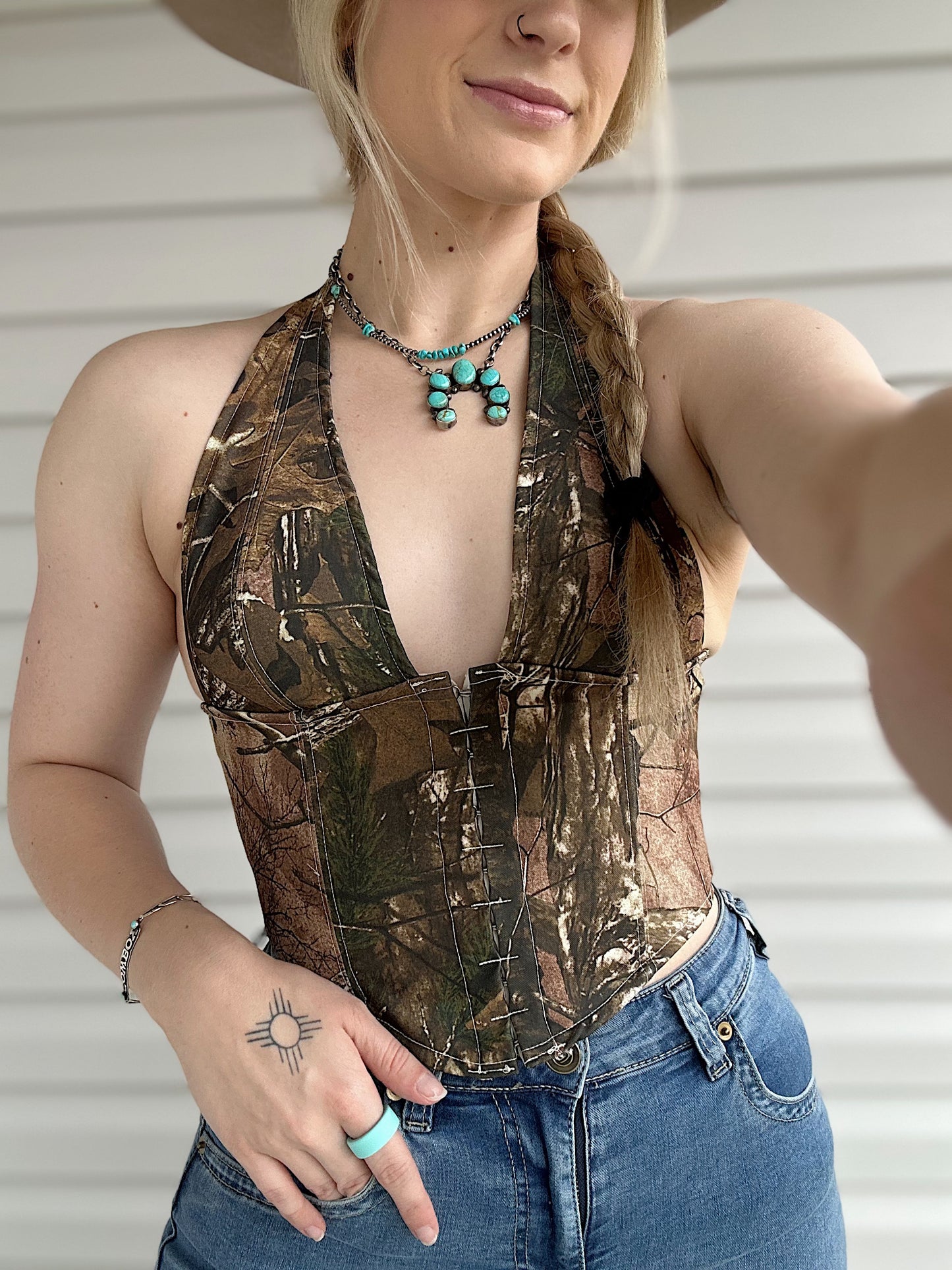 Camo Halter Top
