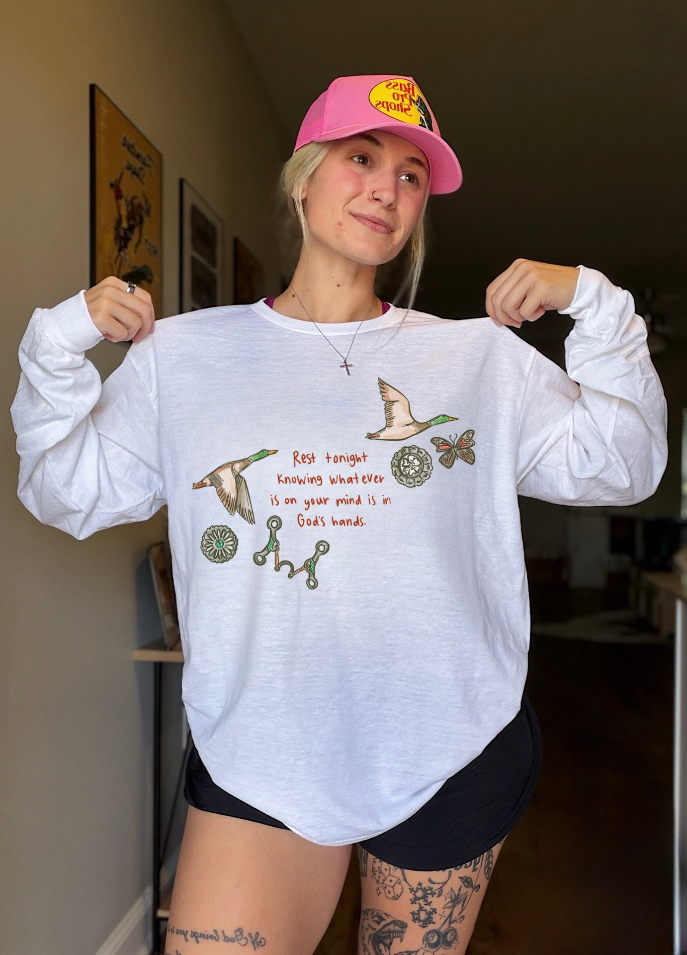 In God’s Hands Long Sleeve Tee
