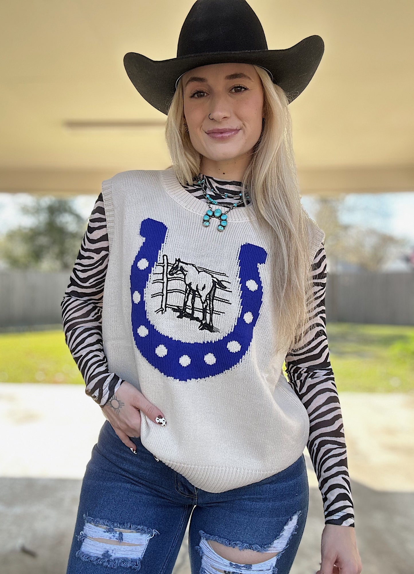 The Stay Lucky Sweater Vest