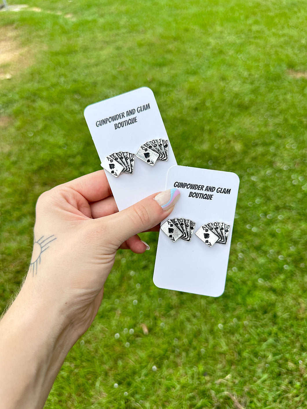 Royal Flush Stud Earrings