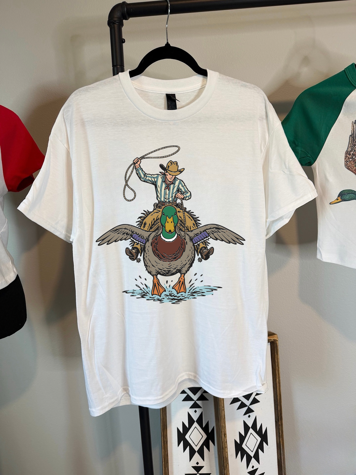 Cowboy Mallard TEE or CREWNECK