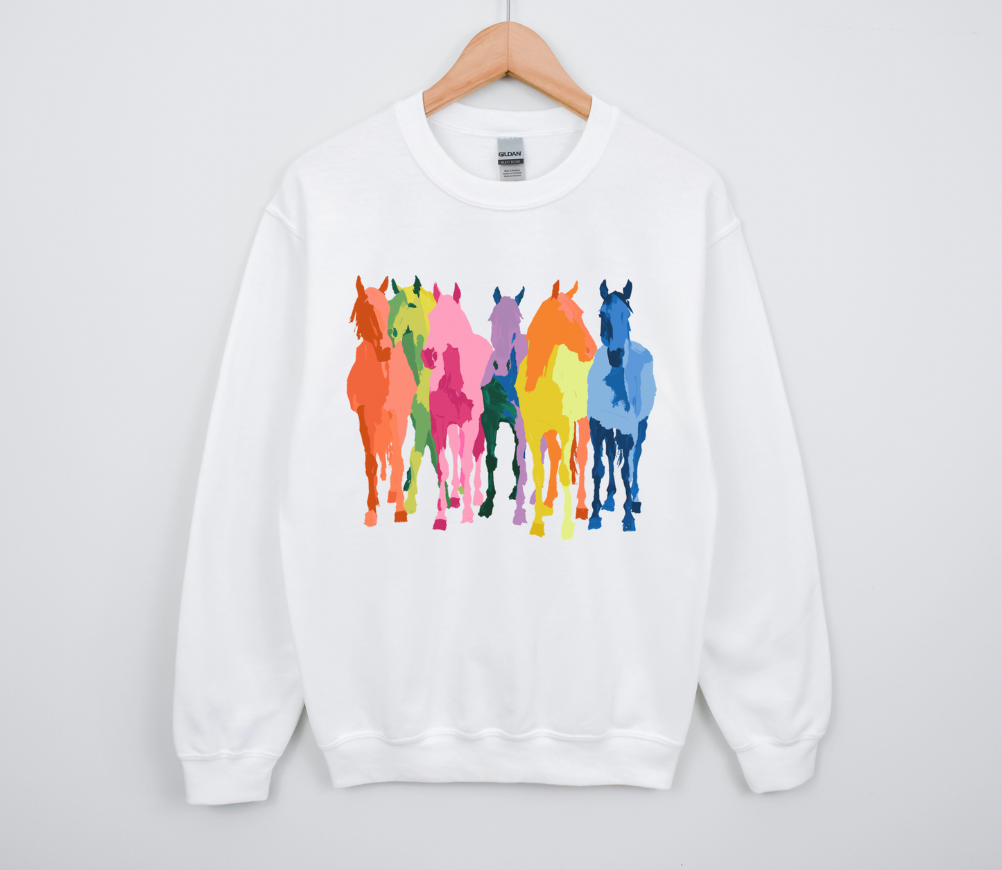 Neon Horses TEE or CREWNECK