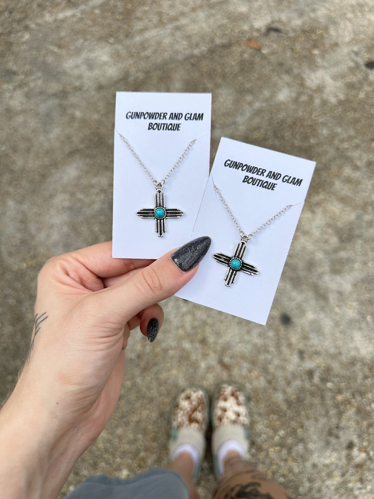 Turquoise Zia Necklace