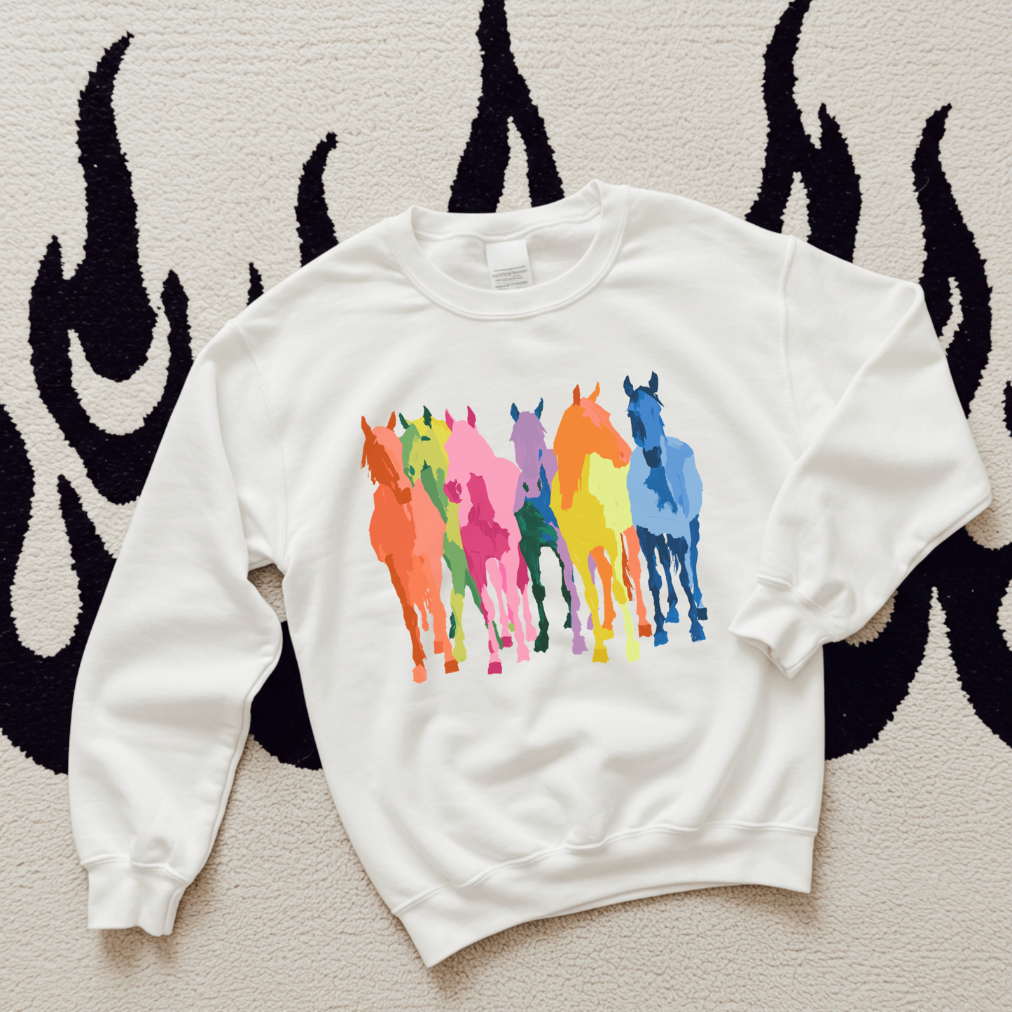 Neon Horses TEE or CREWNECK