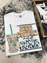 Load image into Gallery viewer, Iced Coffee &amp; Cows TEE or CREWNECK
