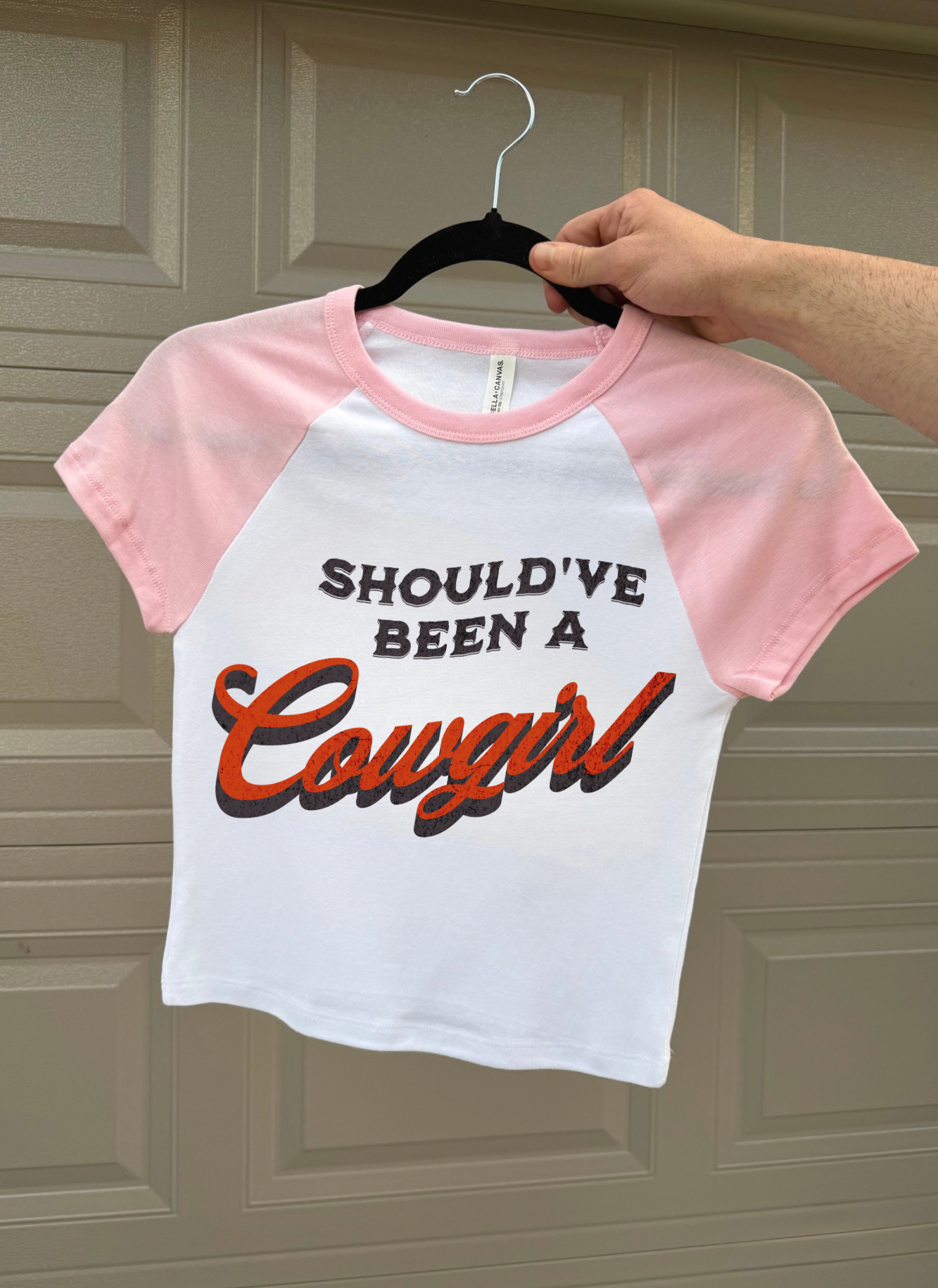 Should’ve Been A Cowgirl Baby Tee