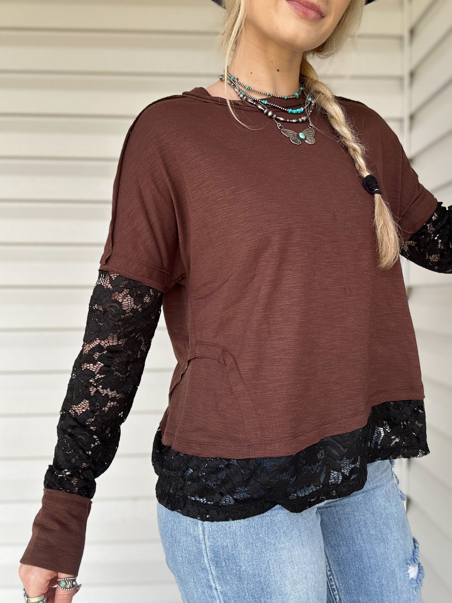 Lace Layered Long Sleeve