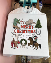 Load image into Gallery viewer, Wild West Christmas TEE or CREWNECK
