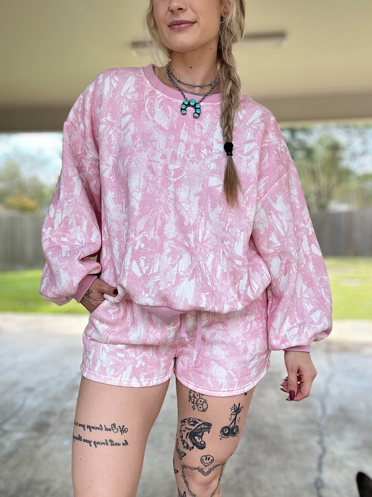 Pink Camo Matching Set
