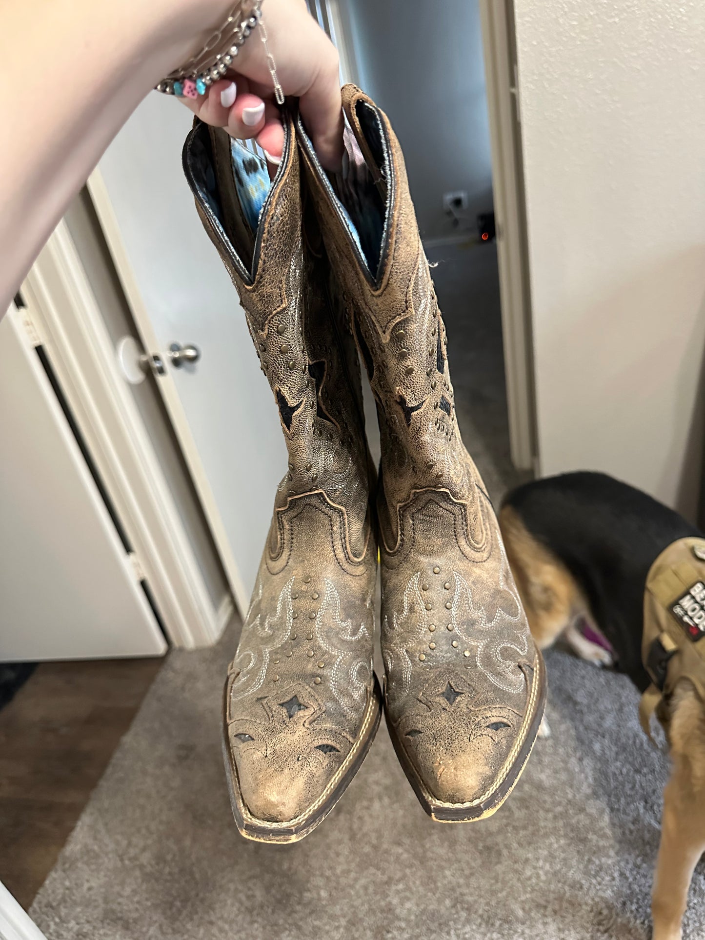 Laredo Lucretia Inlay Boots Size 9