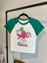 Load image into Gallery viewer, Cowgirl Flamingo Baby Tee
