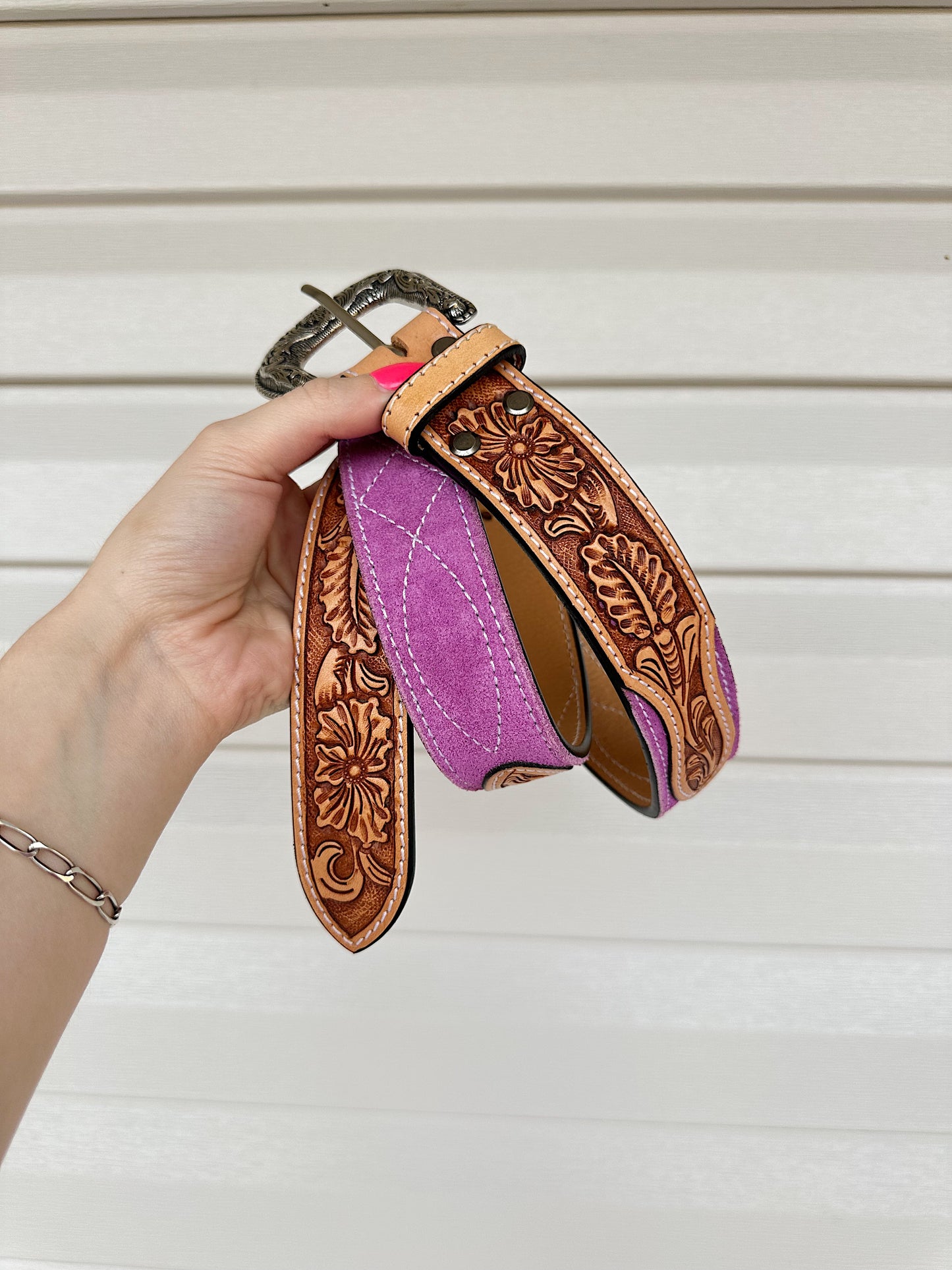 The Suede Belt (Pink)