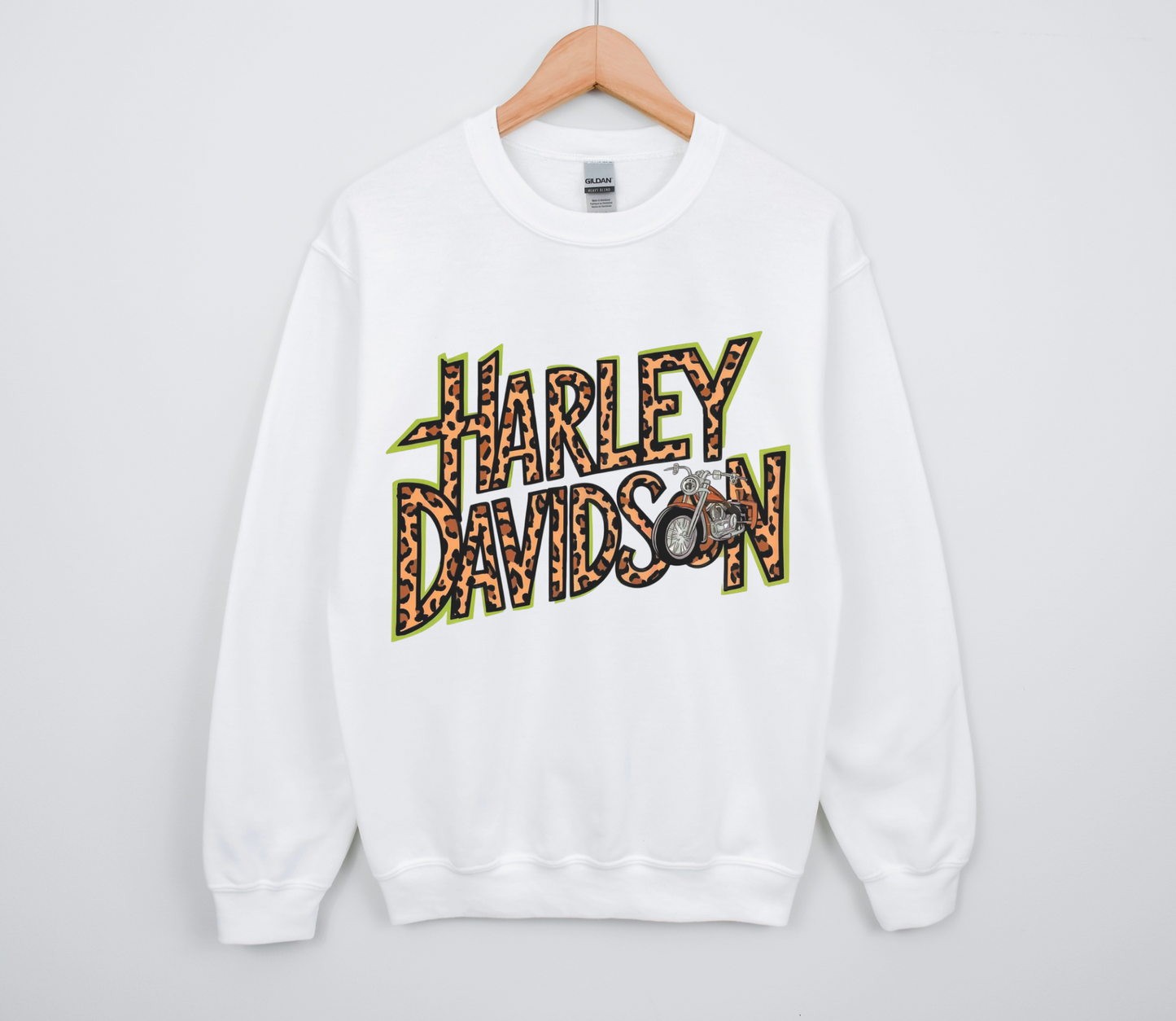 Leopard Harley TEE or CREWNECK