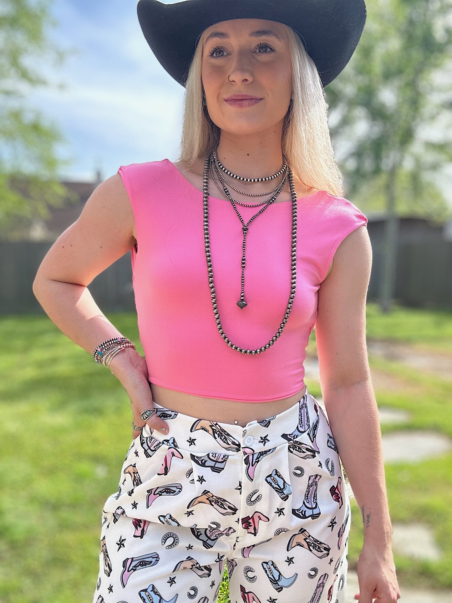 The Pretty In Pink Top (Open Back)