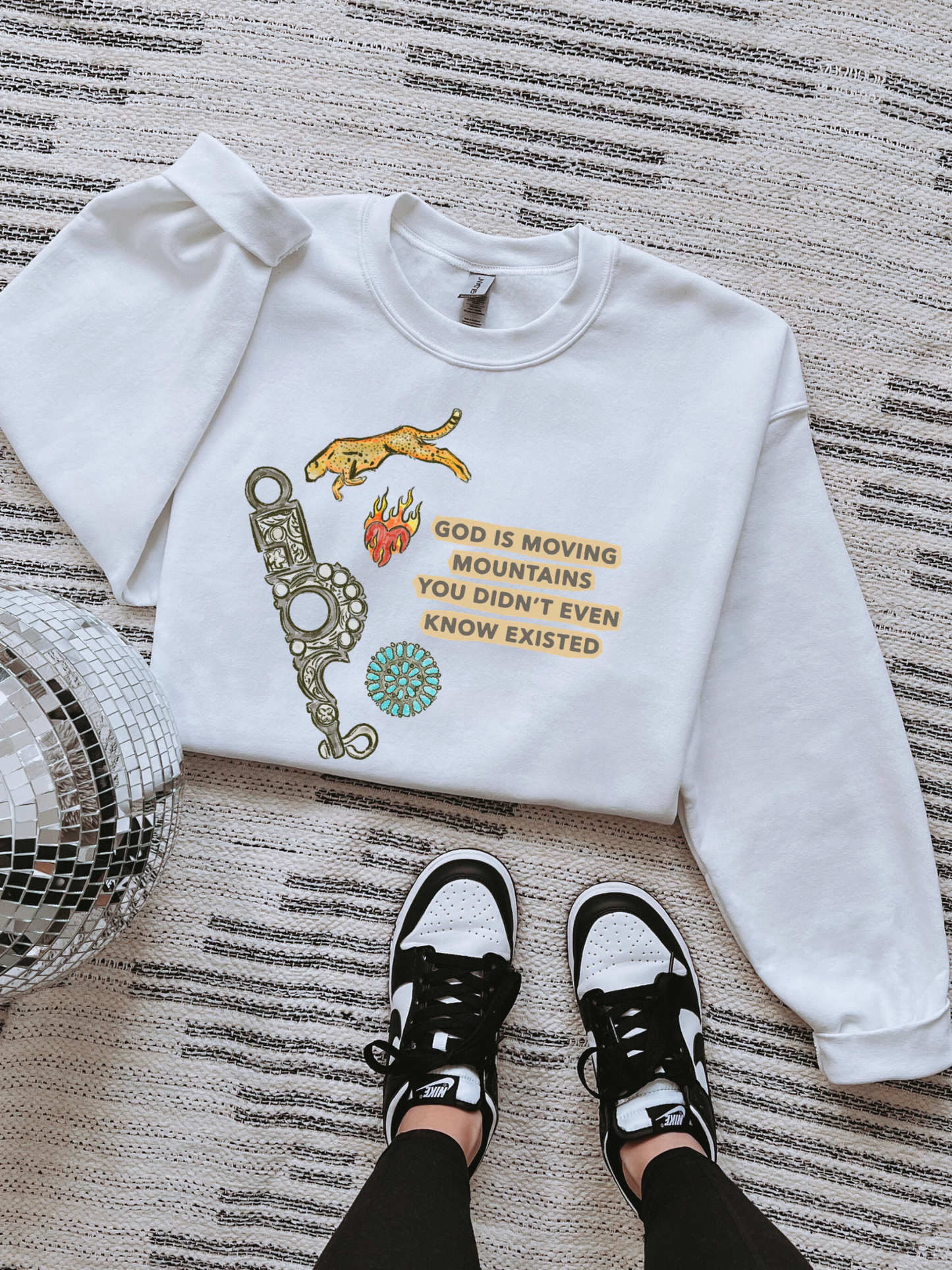 God Is Moving Mountains TEE or CREWNECK