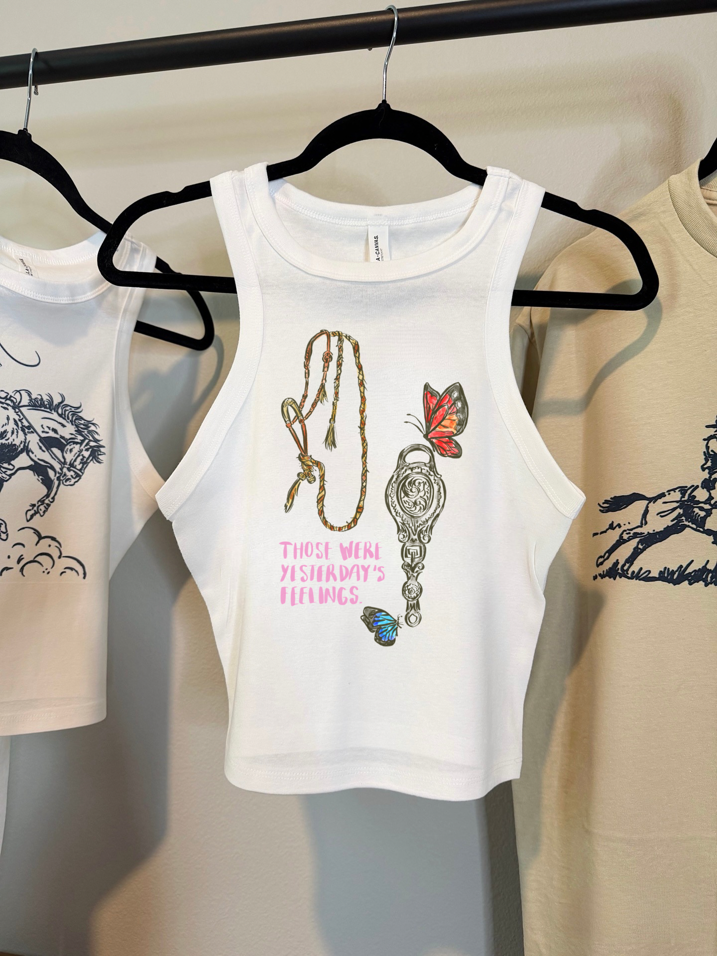 Those Were Yesterday’s Feelings Cropped Tank