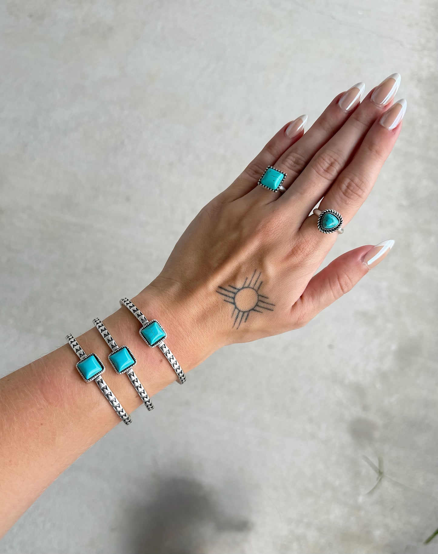 Turquoise Square Cuff