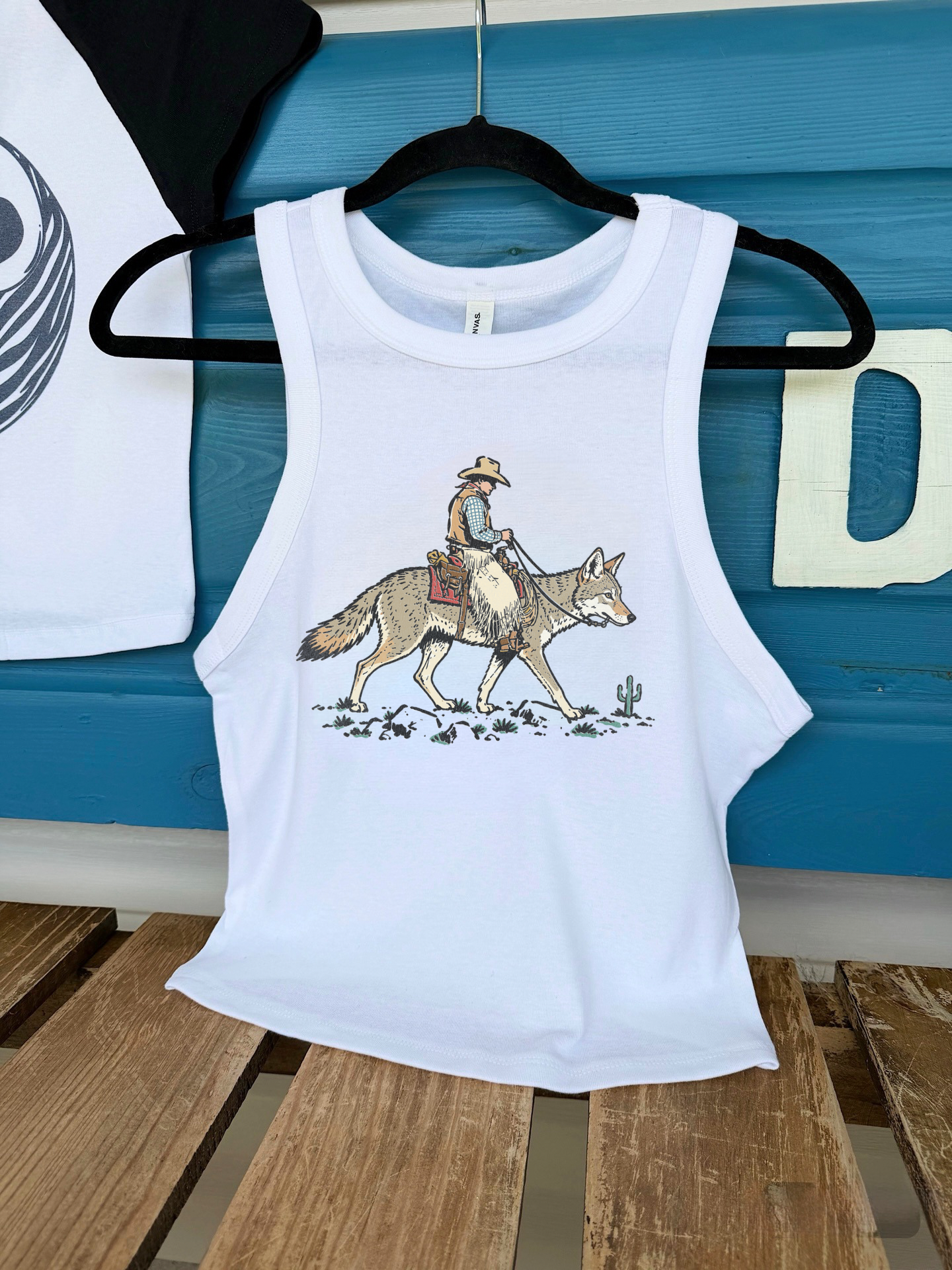Coyote Cowboy Cropped Tank