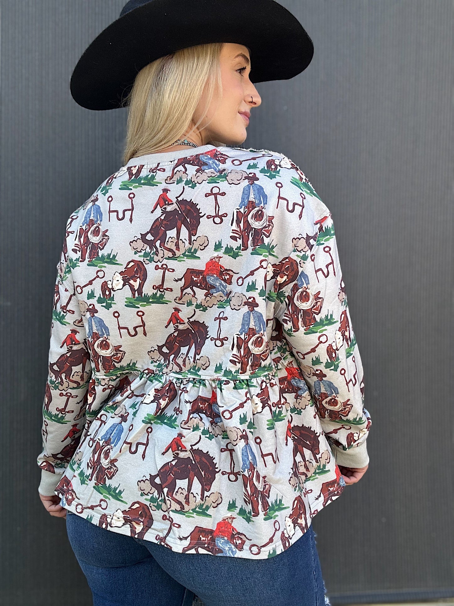 Cowboy Thingz Baby Doll Sweatshirt
