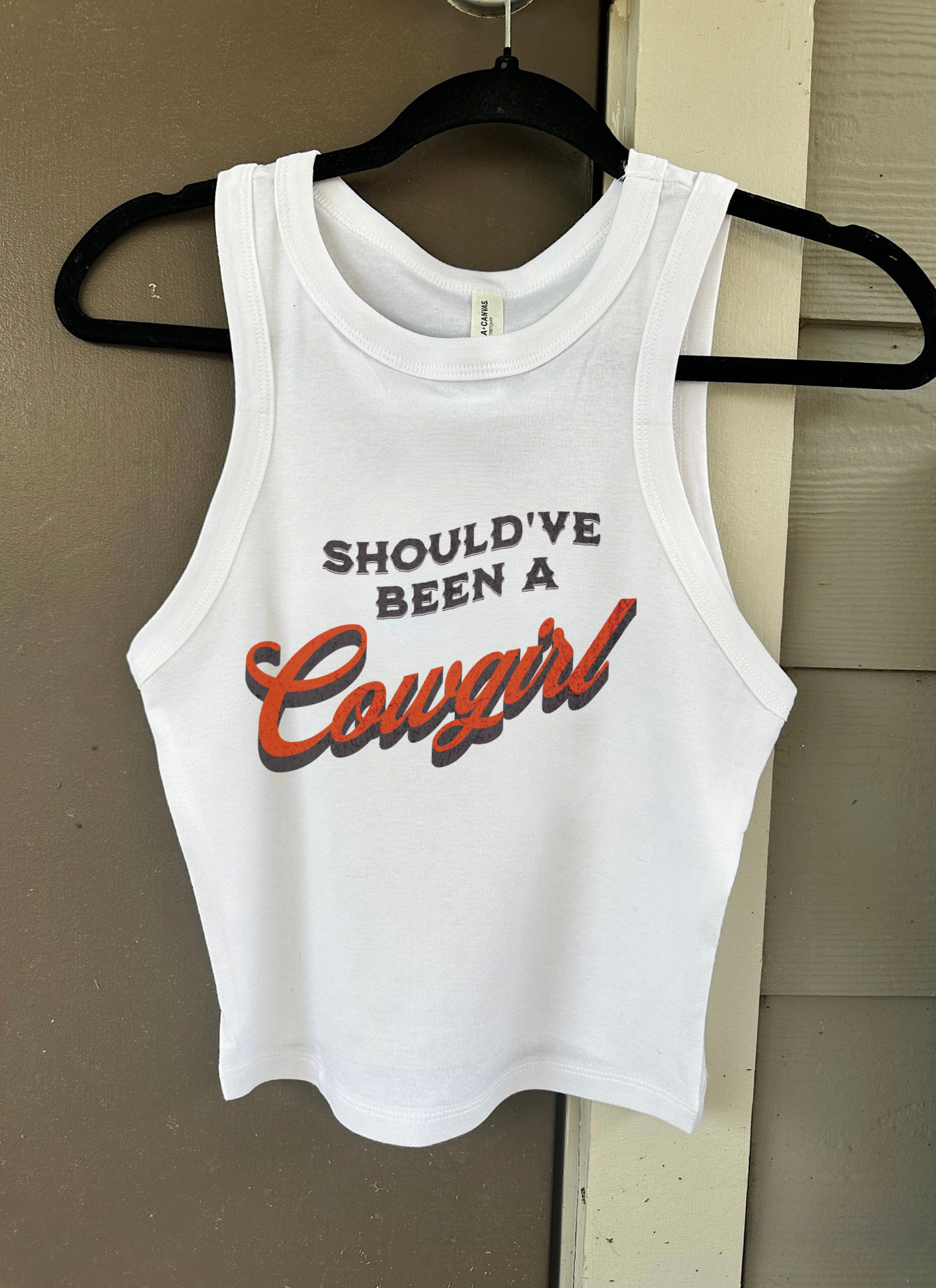 Should’ve Been A Cowgirl Cropped Tank