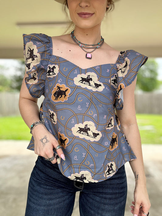 Lady Lasso Top
