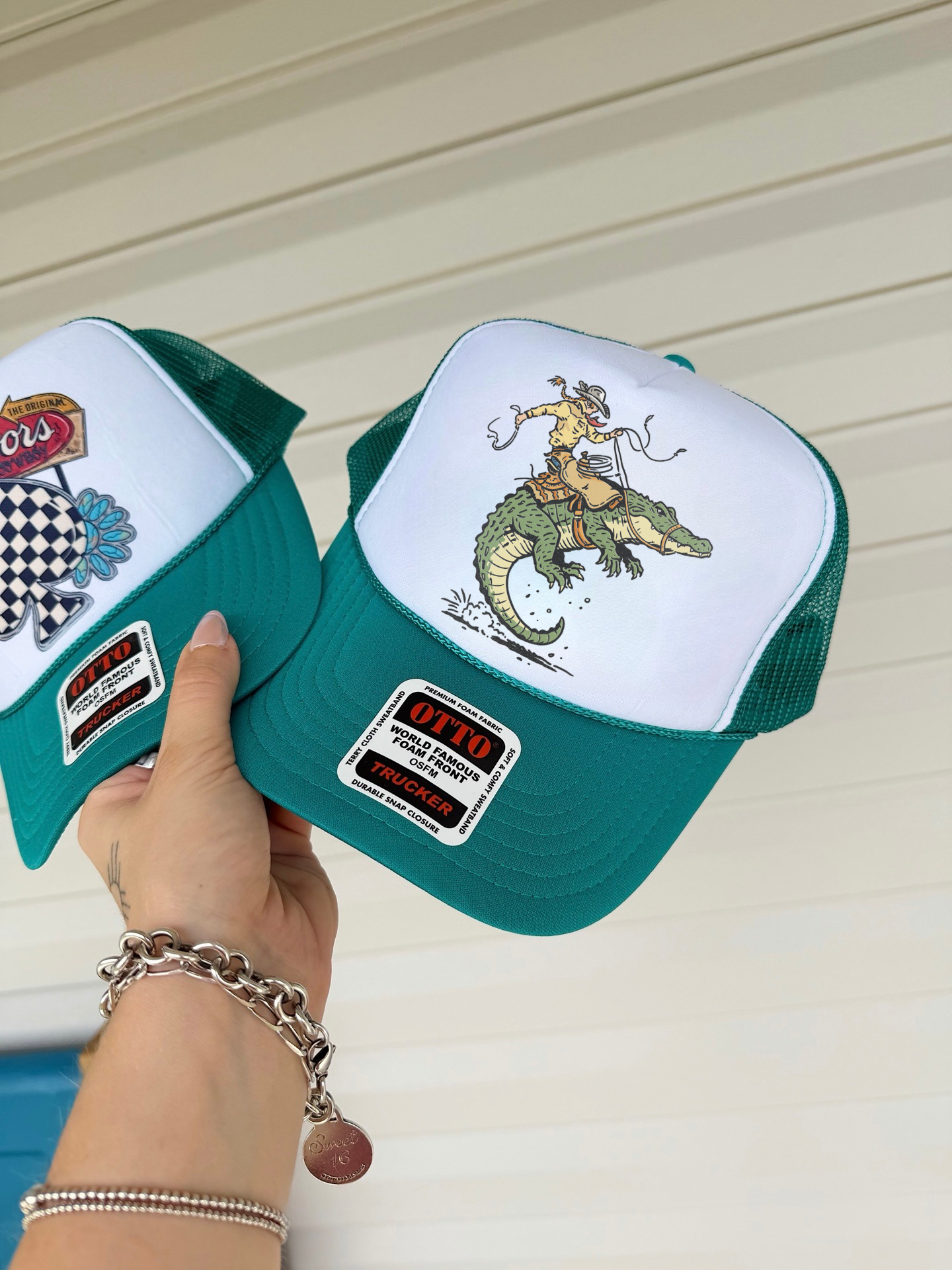 Alligator Cowboy Trucker Hat (Multiple Color Options)