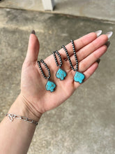 Load image into Gallery viewer, Turquoise Spade Necklace
