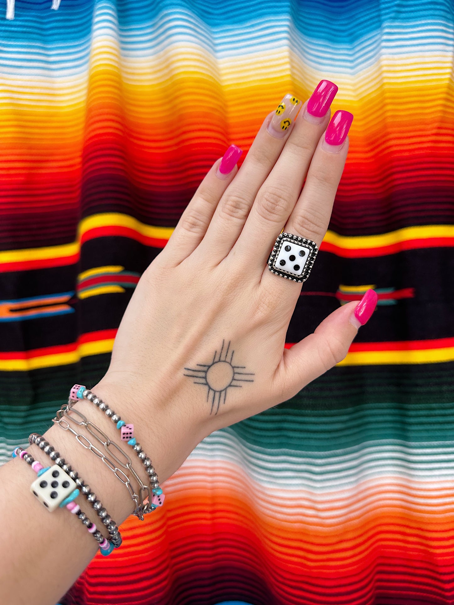 The Dice Ring (White)