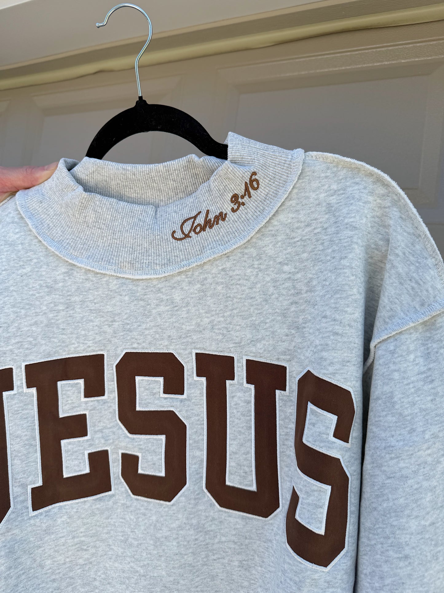 JESUS Mock Neck Sweatshirt