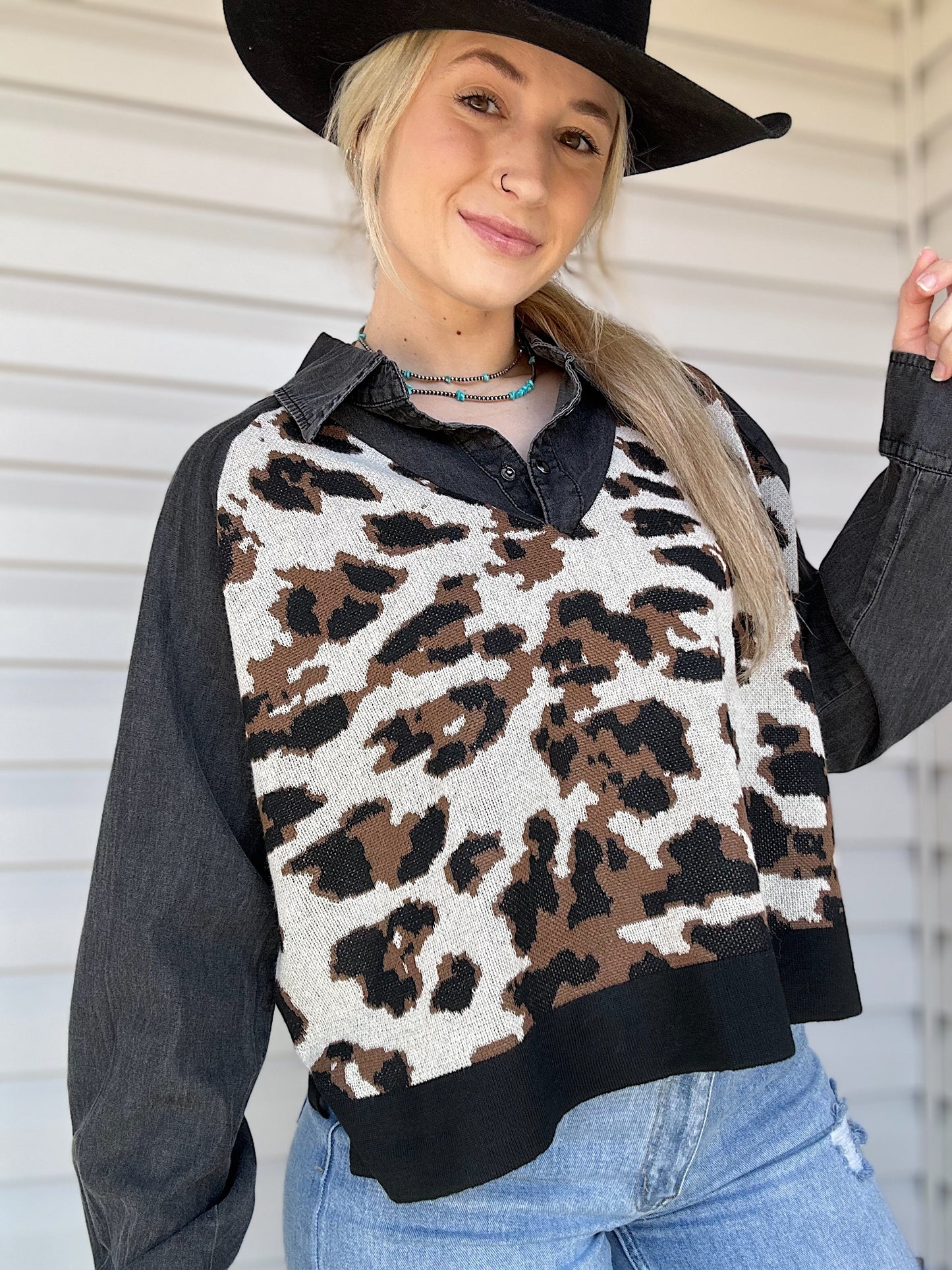 The Doubleshift Top (Leopard)