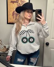 Load image into Gallery viewer, 8 Ball Cherries Quarter Zip
