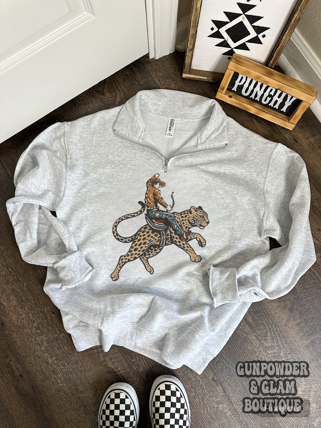 Cowboy Jaguar Quarter Zip