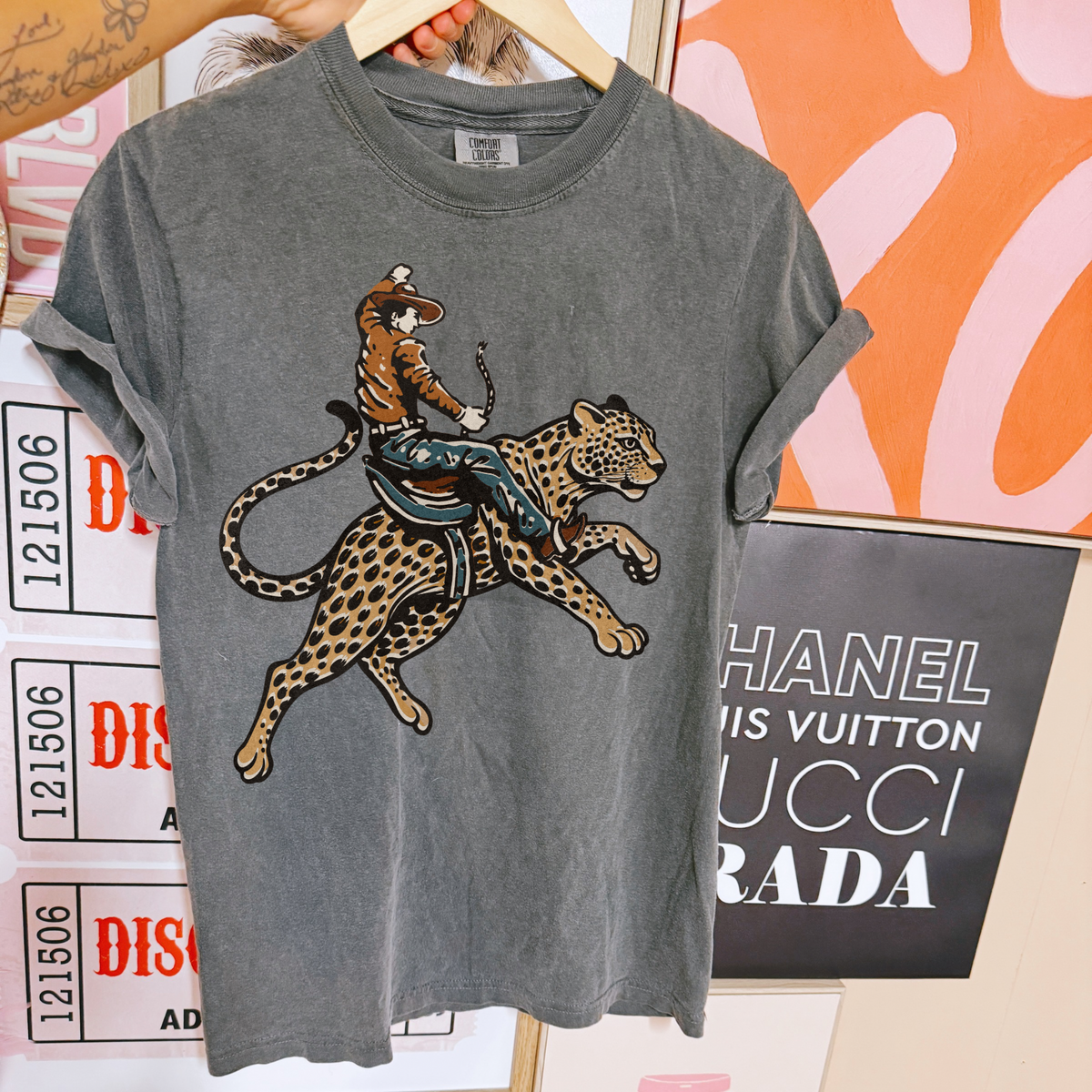 Cowboy Jaguar COMFORT COLORS TEE